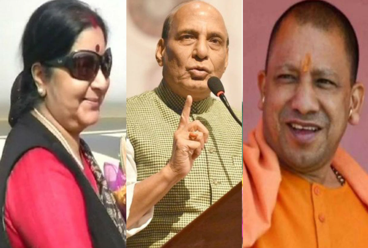 Lok Sabha Elections 2019 Yogi Adityanath, Rajnath Singh and Sushma Swaraj rally in Agra