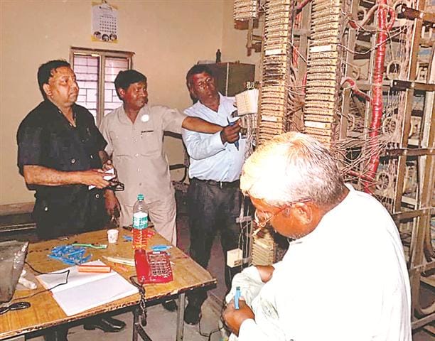 Rs 25 lakhs run in telephone exchange blow up the equipment