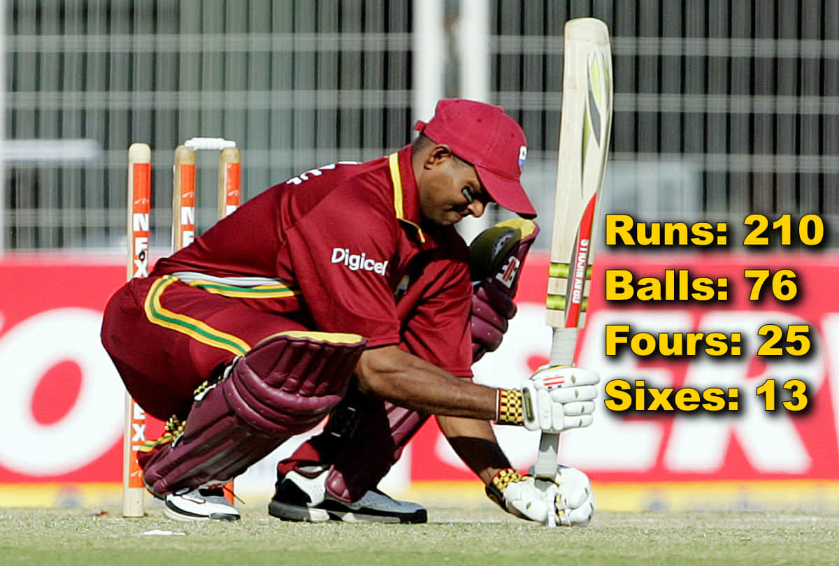 44 year old Shivnarine Chanderpaul smashes double century in T20