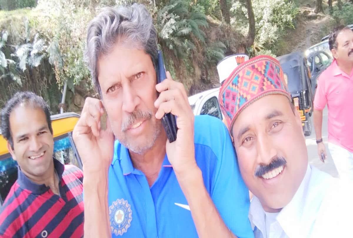 former cricketer kapil dev and actor ranvir singh in dharamshala himachal