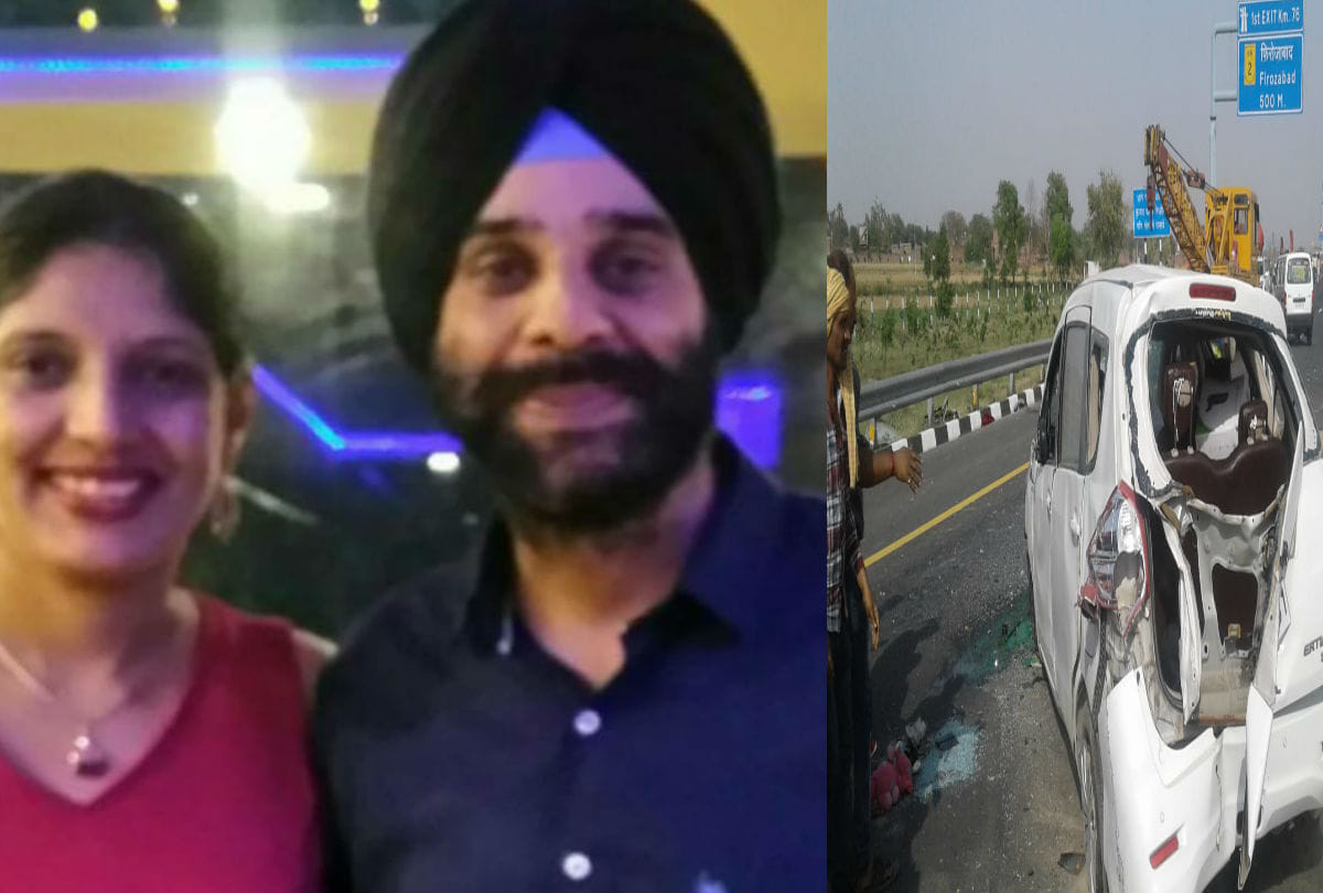air force group captain dead in accident on agra lucknow   expressway