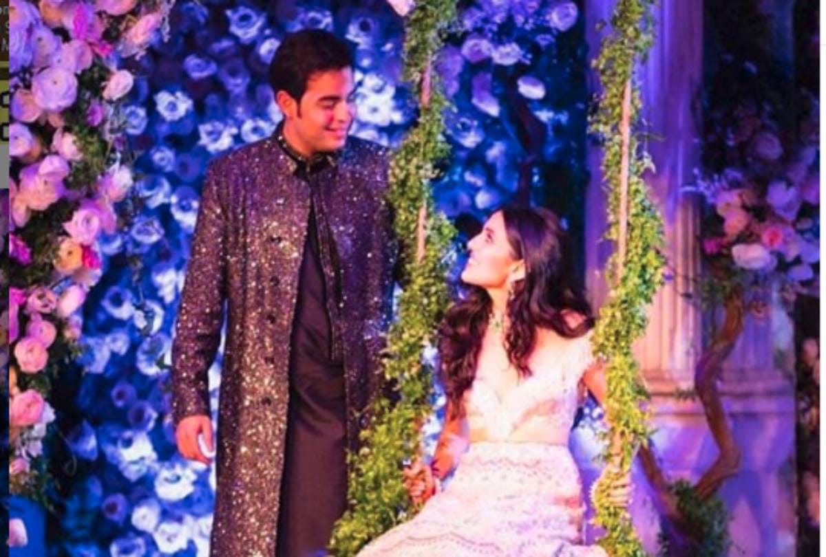 akash ambani and shloka mehta pre wedding function inside photo