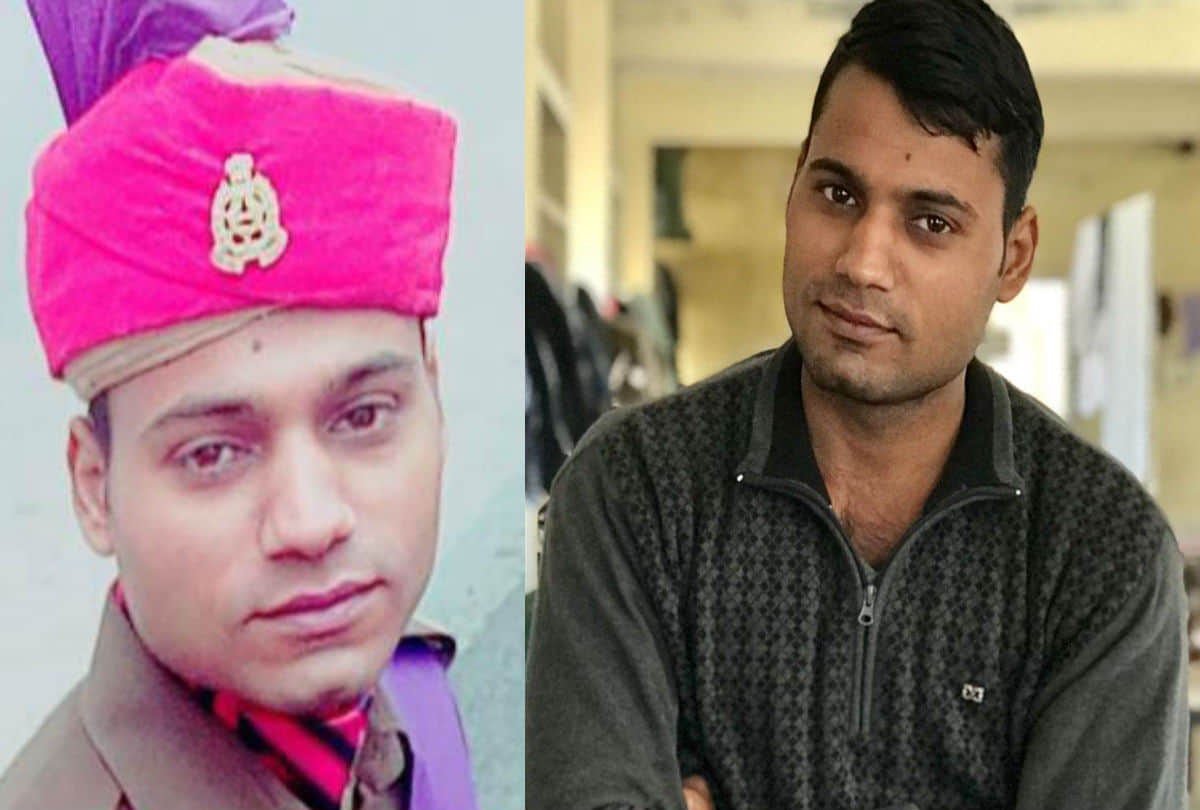 constable of up police died in road accident attribute in line