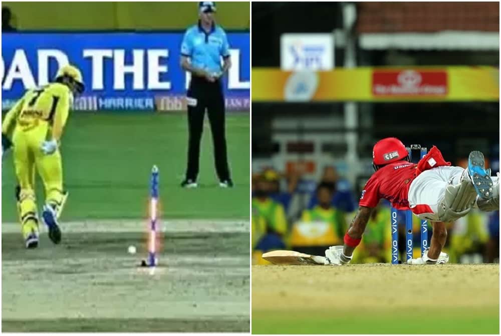 ipl 2019: ms dhoni use back hand to run out kl rahul but bails did not come off