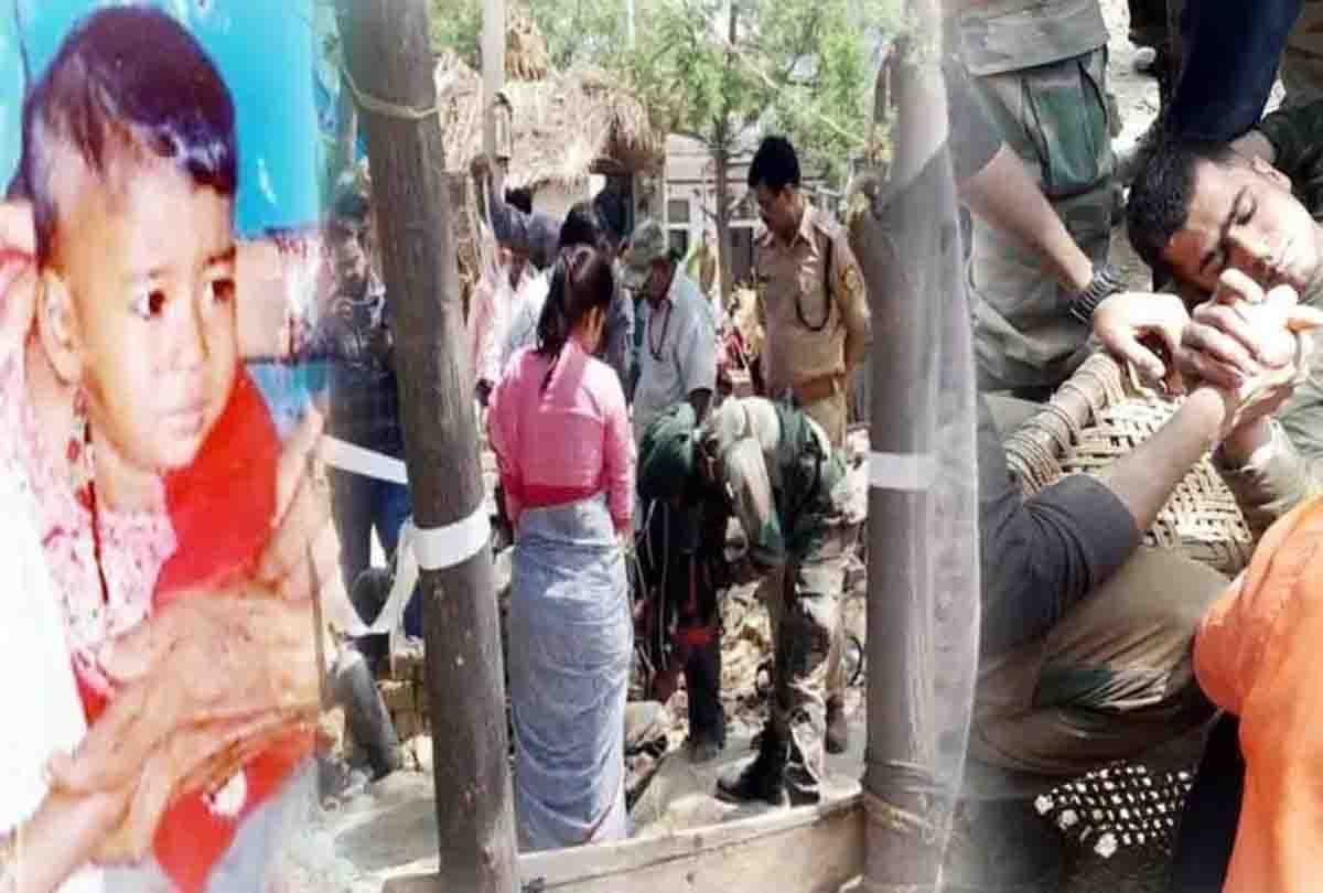 eight year old girl fell down in borewell in farrukhabad distric rescue operation is on