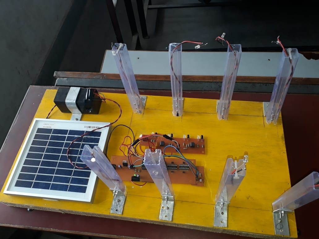 B.Tech students made infrared sensor to stop misuse of electricity