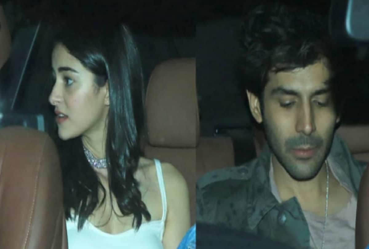 Kartik Aaryan Ananya Pandey arrived late night together in Natasha Poonawalla Party
