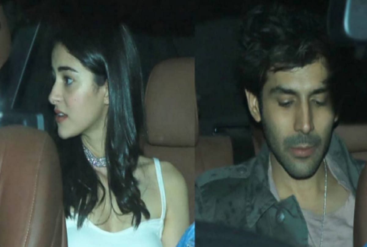 Kartik Aaryan Ananya Pandey arrived late night together in Natasha Poonawalla Party