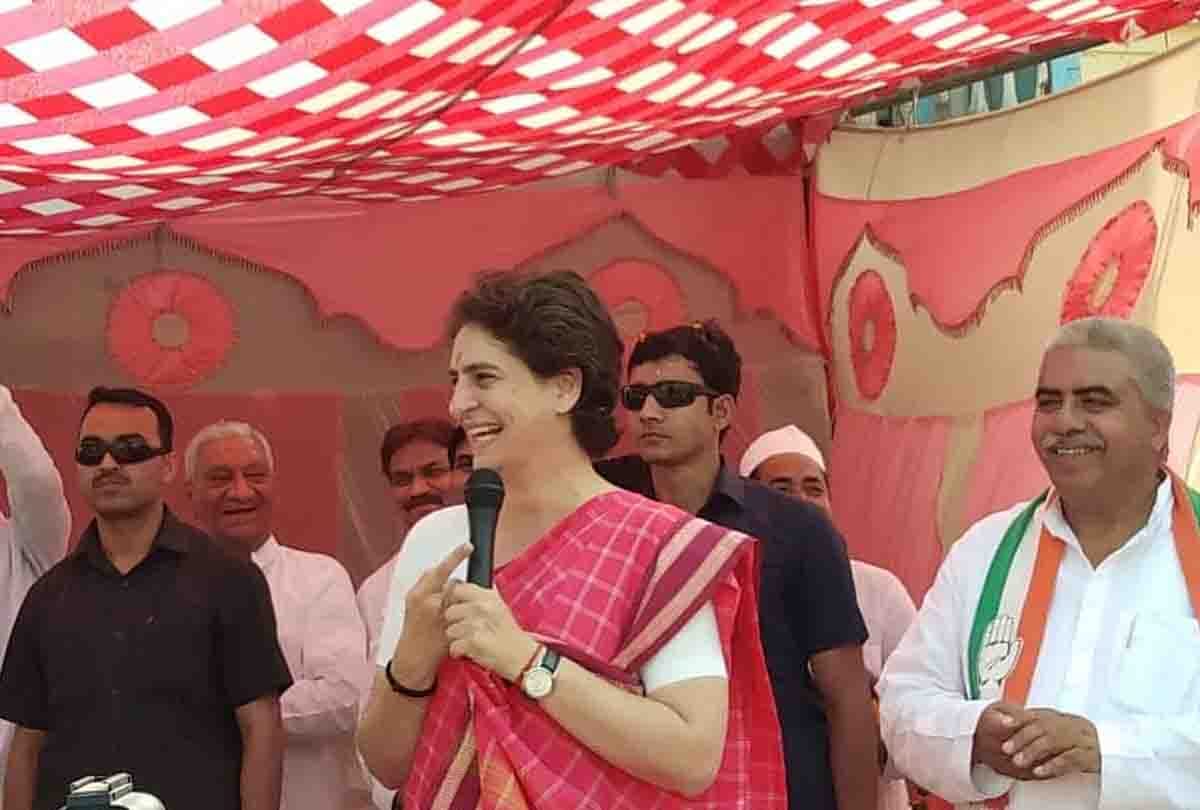 priyanka gandhi rally in hamirpur for lok sabha elections 2019