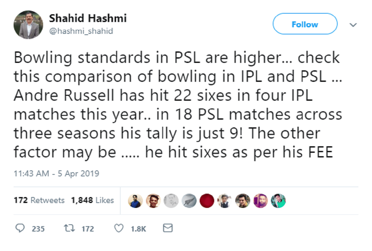 Broad gives befitting response to Pakistani journalist for degrading IPL bowling standards