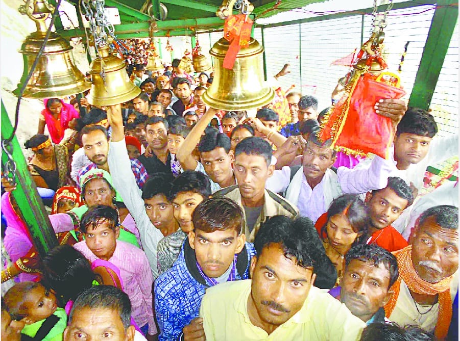 More than one and a half million devotees visit the Maa Poornagiri Dham