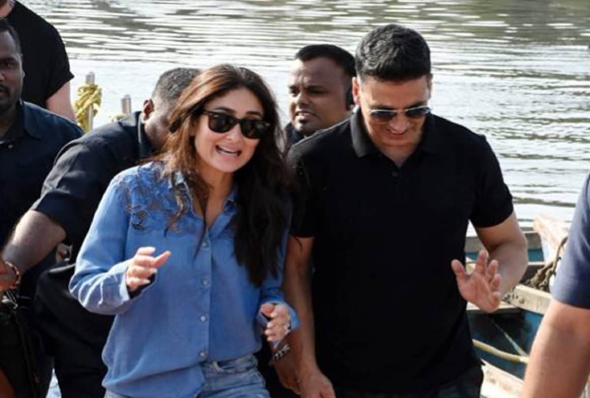 Akshay Kumar Kareena Kapoor Khan spotted together in Madh Island while shooting Good news