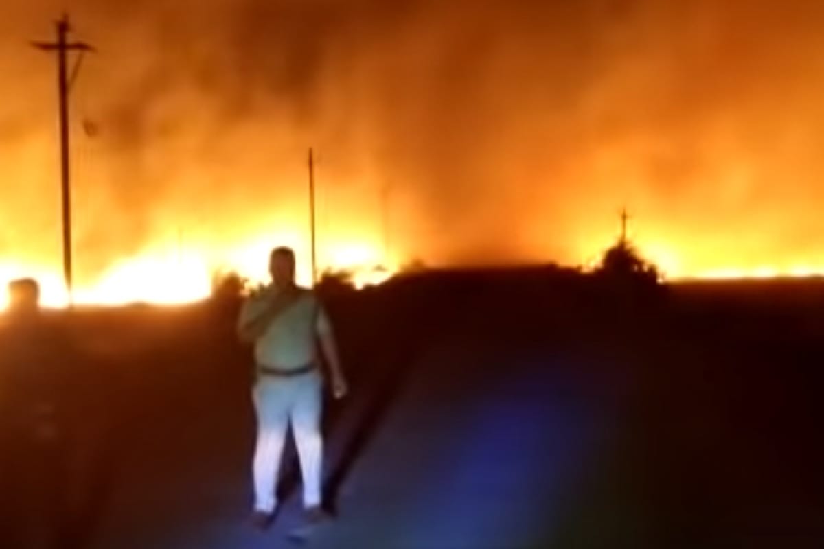 fire in the 30 villages of Hoshangabad,  Madhya Pradesh