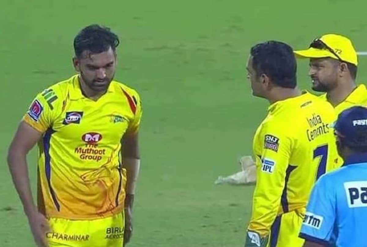 Dhoni losses cool after Deepak Chahar bowl consecutive no balls