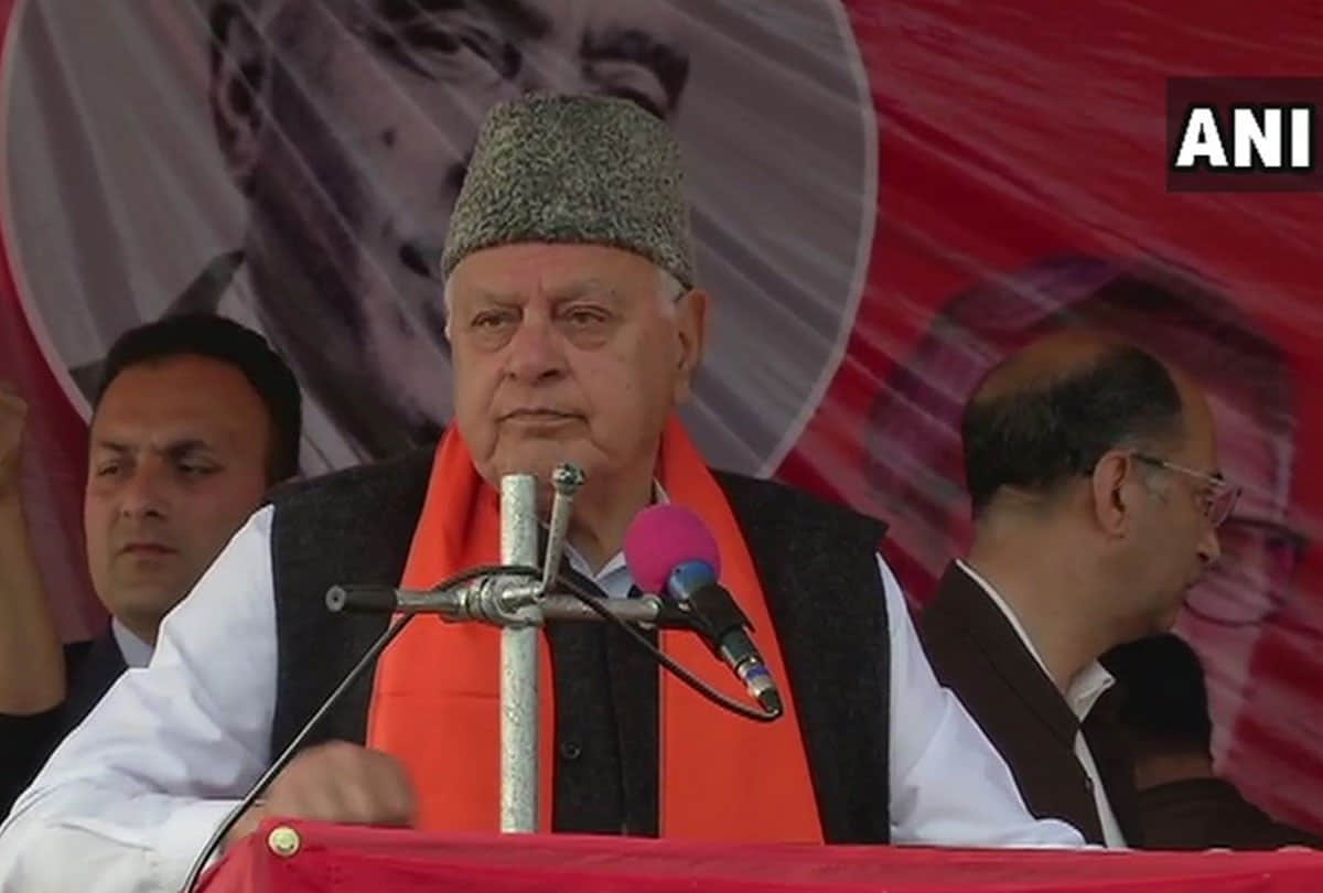 Farooq abdullah said bharat mata ki jai, Protest against Farooq Abdullah, jammu kashmir latest news
