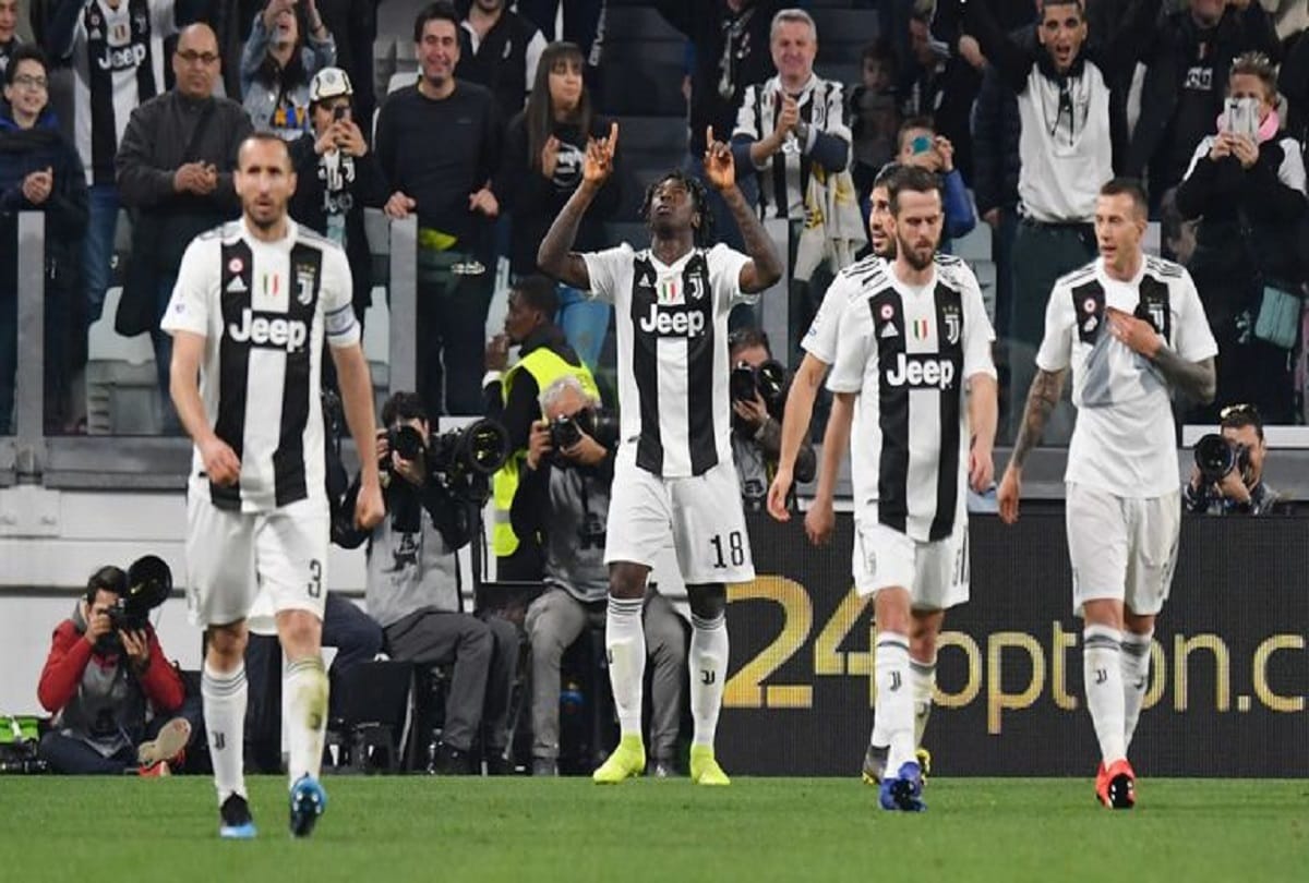 Kean help juventus to reach near serie a title