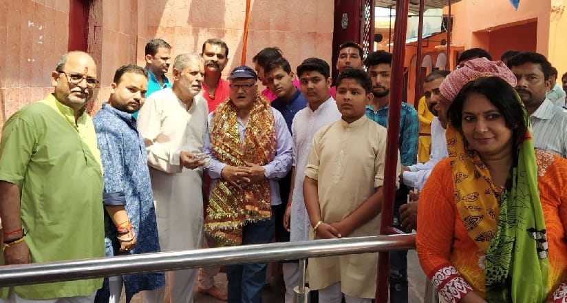 Parikrama completed the temple and worshiped Goddess Math