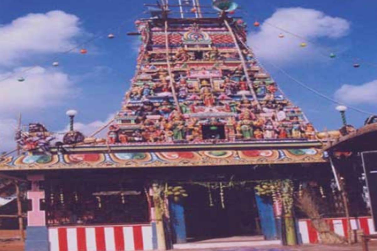 for building highway 350 tonnes Mathaiamman temple is shifting