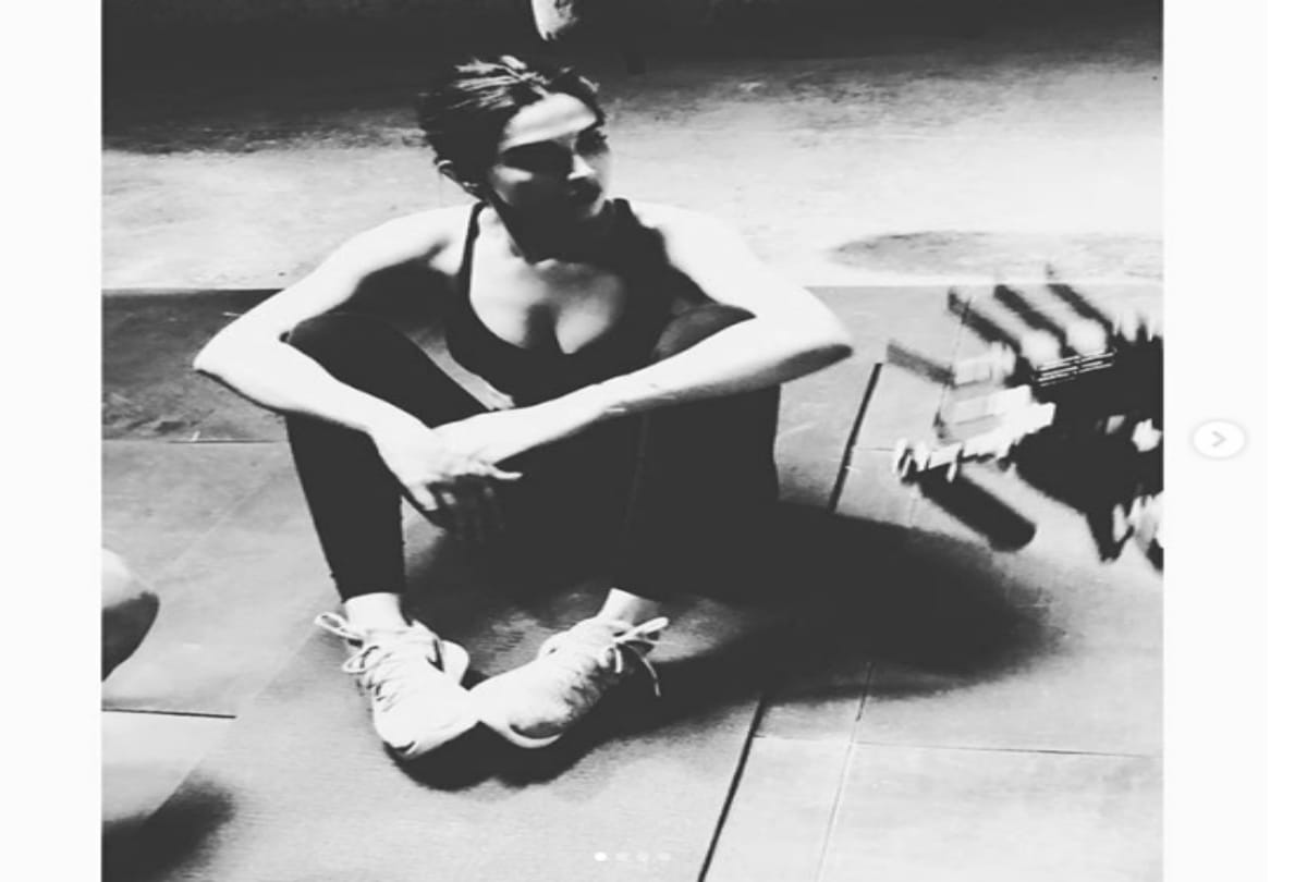 Deepika Padukone share fitness picture on instagram on world health day