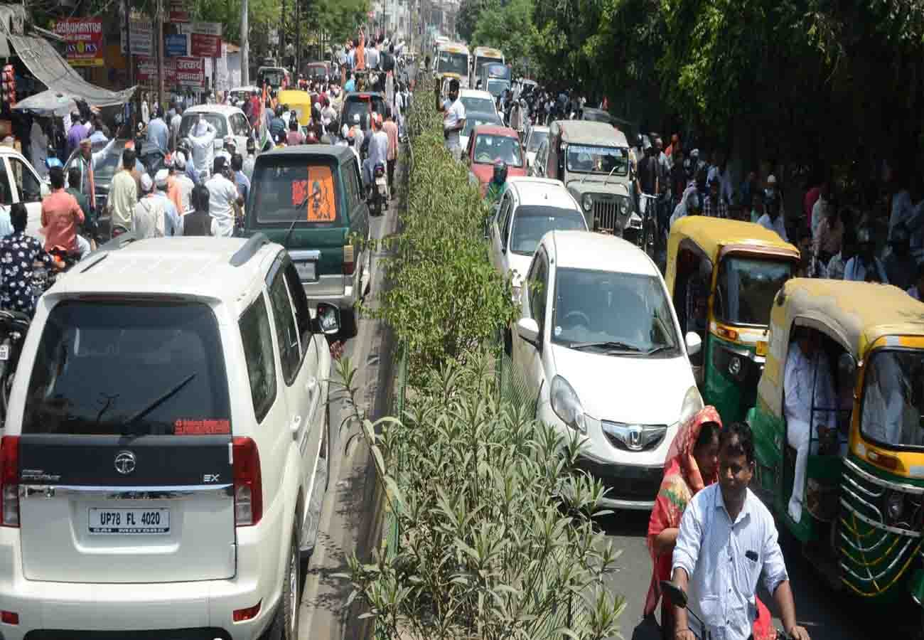 Jam due to nomination of different parties candidate lok sabha election 2019