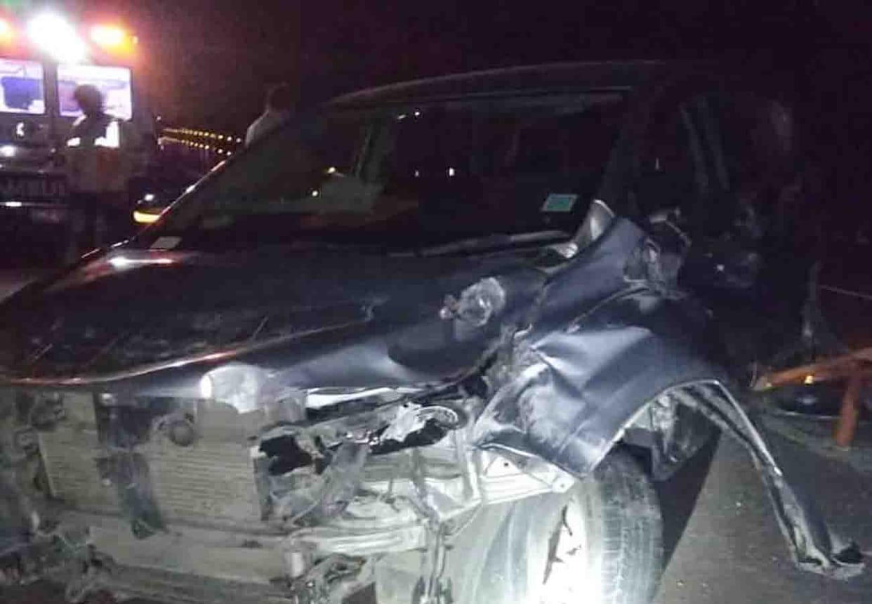 car accident on agra lucknow expressway, lok sabha candidate injured