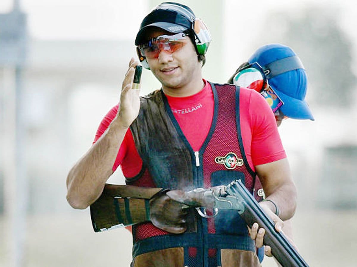 kynan chenai top Indian in mens trap at Al Ain Shotgun World Cup