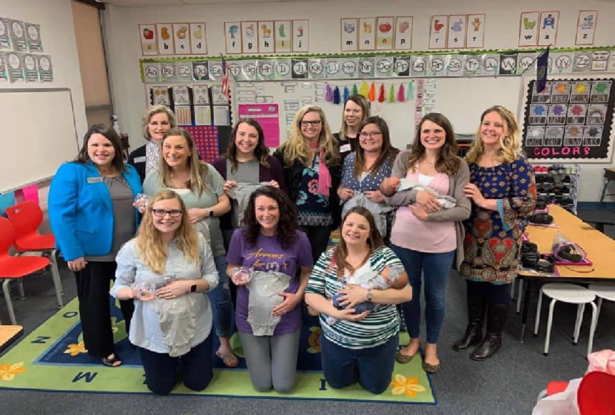 Seven teachers at a Kansas elementary school are pregnant at the same time