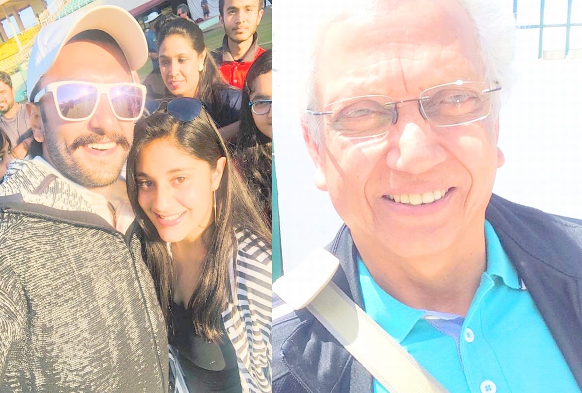 former cricketer Mohinder Amarnath gave bowling tips to Actor Ranveer Singh in dharamshala