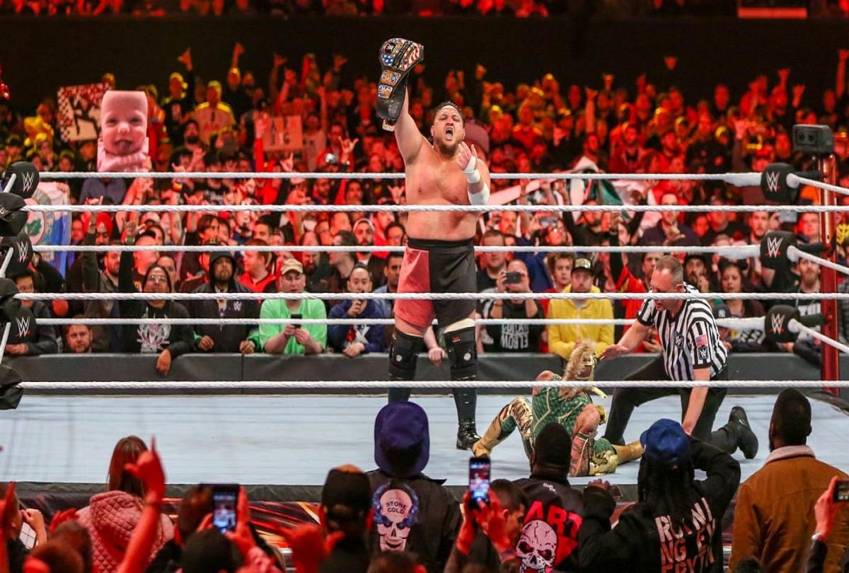 Wrestlemania 35, Rollins defeated Lesnar to win Universal championship