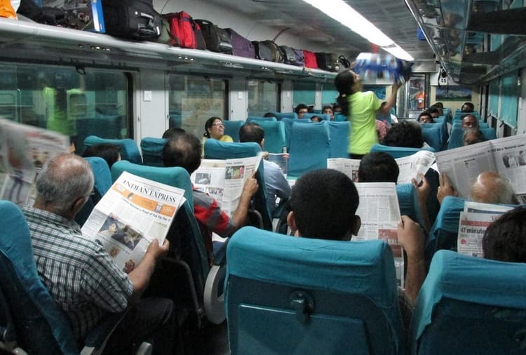 IRCTC, Indian Railway, Flexi Fair in Shatabdi Express from Chandigarh to Delhi
