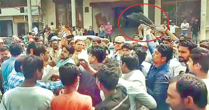 Opposition of BJP's campaign in Jamalpur, Opposition