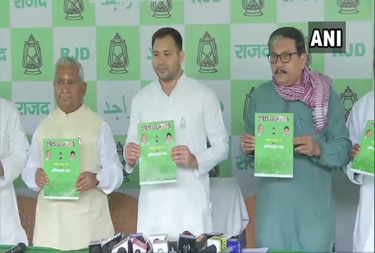 Lok Sabha Elections 2019: Tejashwi Yadav released RJD manifesto Support Reservation, Congress NYAY