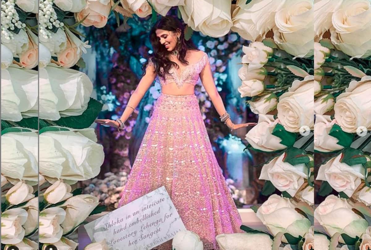 Shloka Mehta donned a lehenga for her sangeet that tells her love story in the most beautiful way