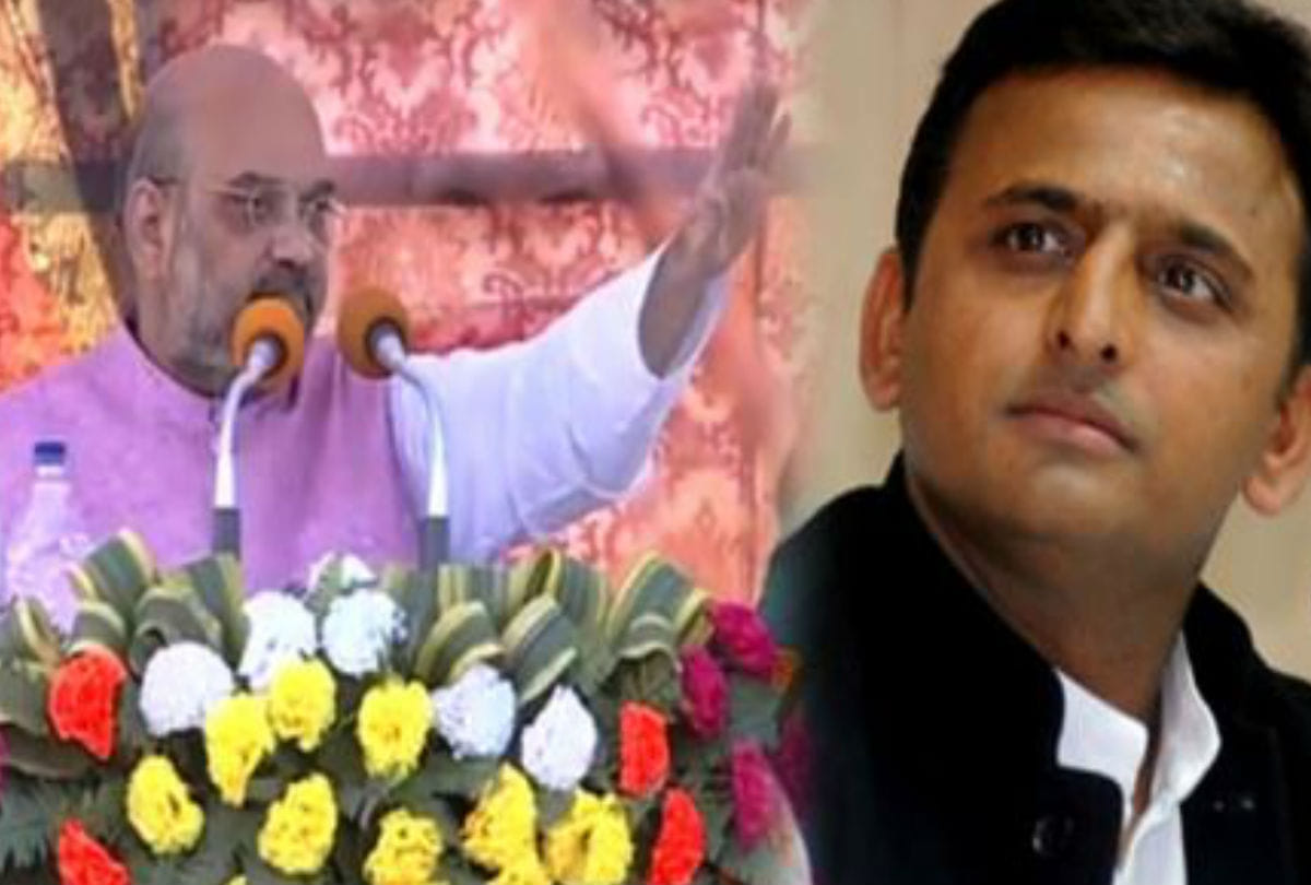 Lok sabha elections bjp president amit shah addressed rally in patiyali