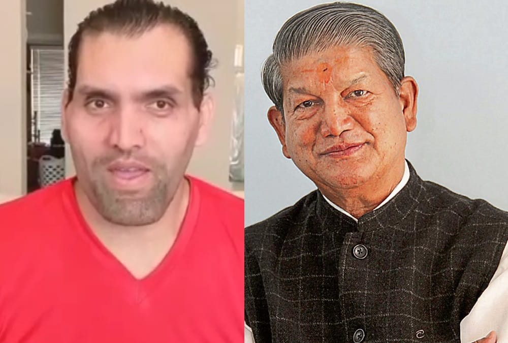 Lok sabha elections 2019 The great khali doing voting appeal for congress candidate harish rawat