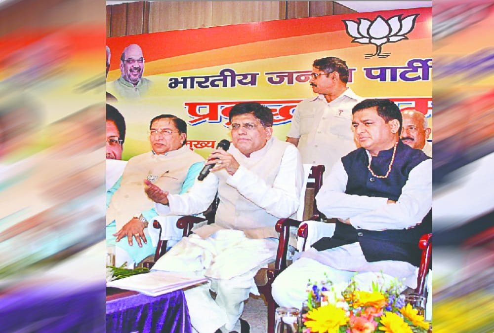 Lok sabha elections 2019 Piyush Goyal praised Rajya sabha mp Anil baluni work 