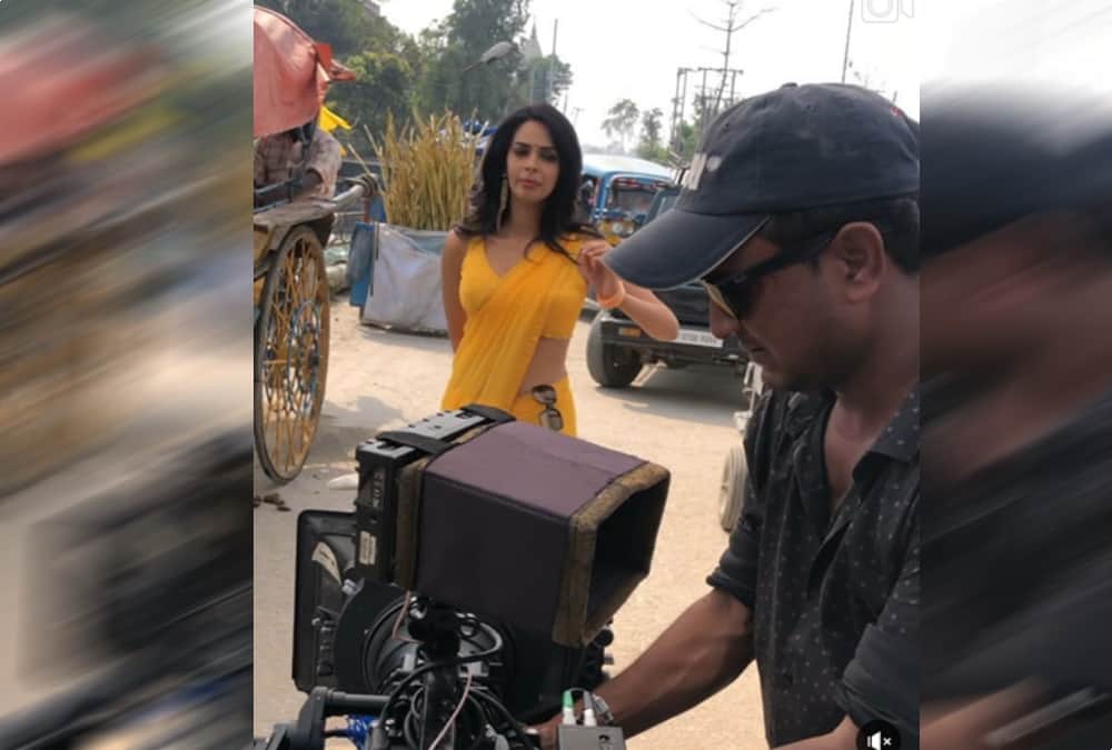 Actress Mallika sherawat wandering on street at rishikesh and haridwar