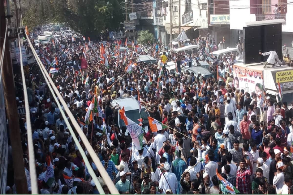 Lok Sabha Elections, Fight in BJP and Congress leaders in Priyanka Gandhi road show in Saharanpur