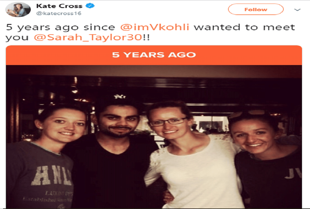 Virat Kohli was eager to meet england women cricketer in morning 5