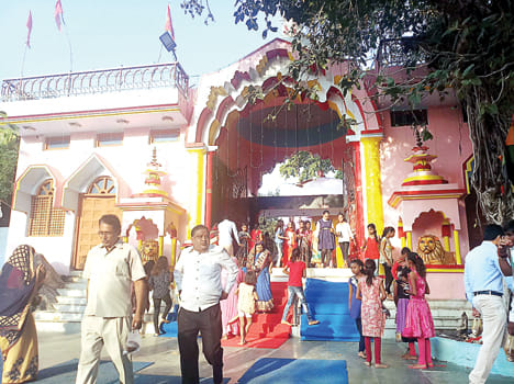 The shrine of the devotees engaged in temples in worship of Skandamata