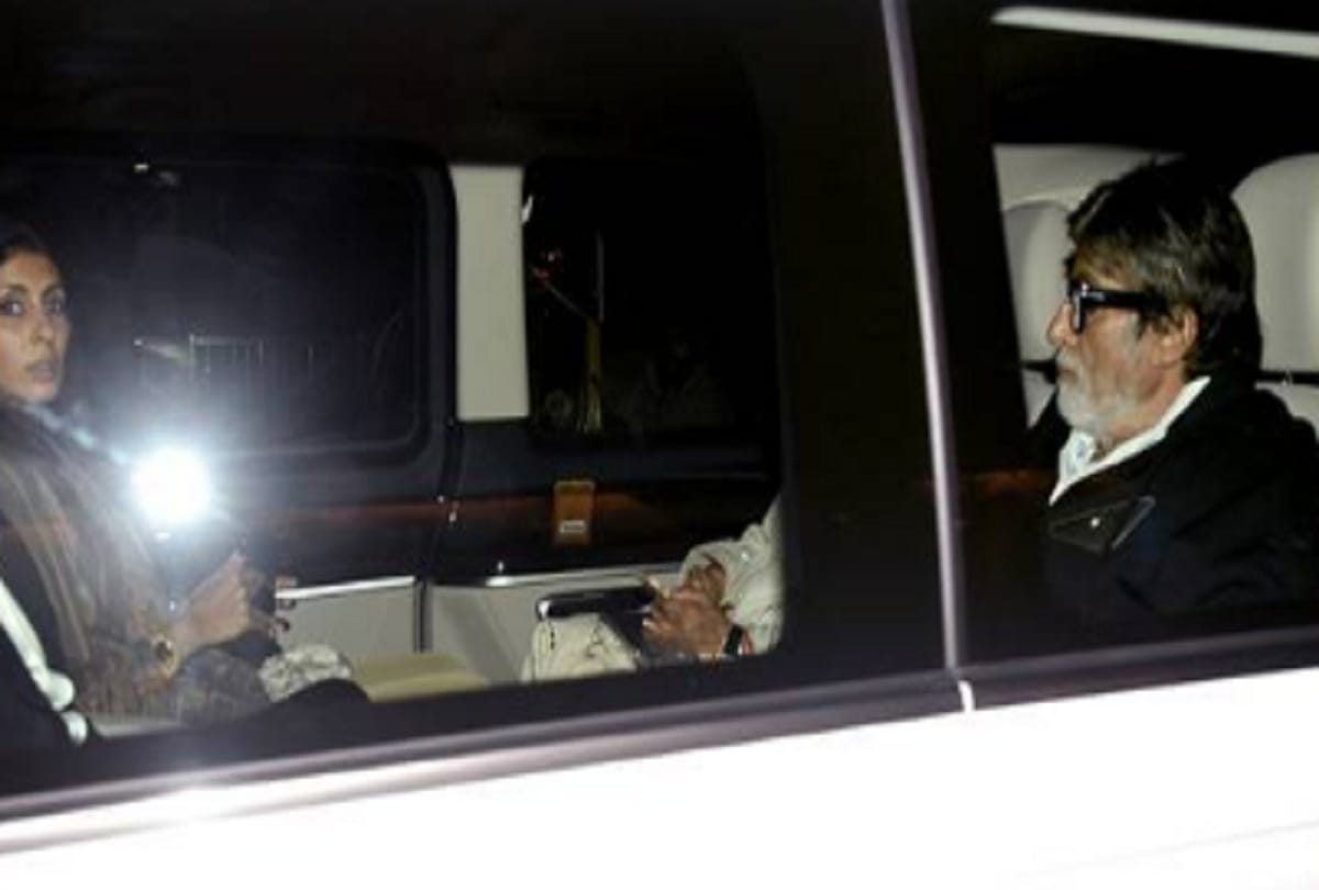 Amitabh Bachchan dinner date on Jaya Bchchan birthday spotted with  most luxurious mercedes car