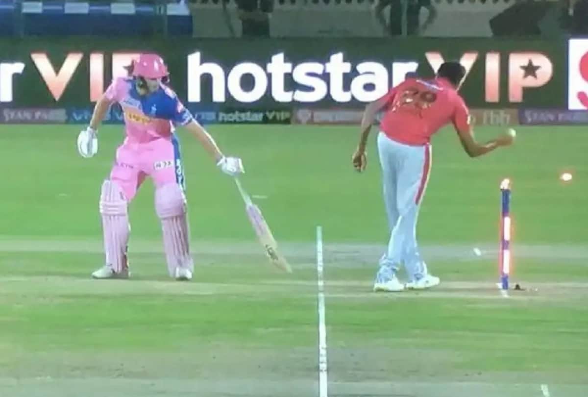 David warner uses interesting technique to avoid mankading by ashwin in IPL 2019