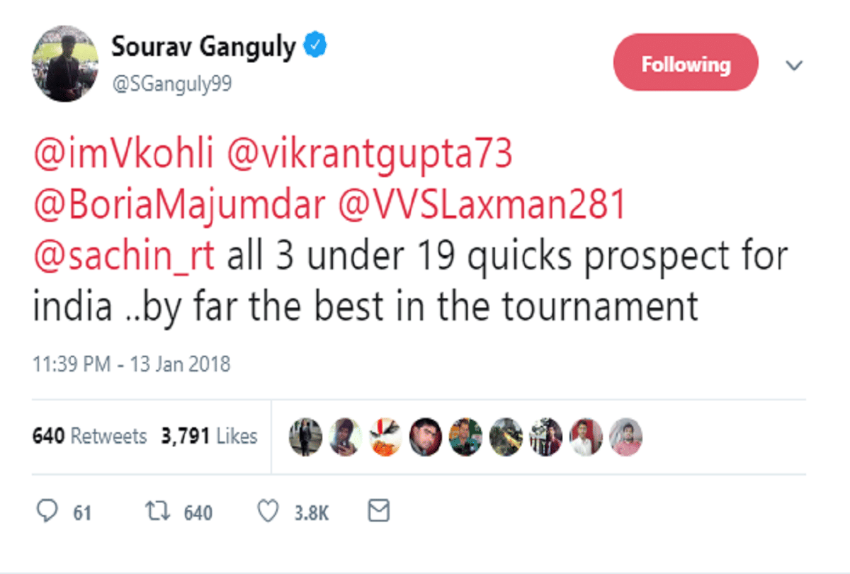 Rahul Dravid supported injured bowler Kamlesh Nagarkoti