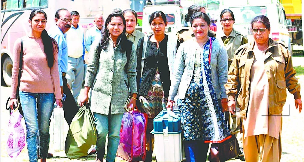 Polling parties reached to polling both