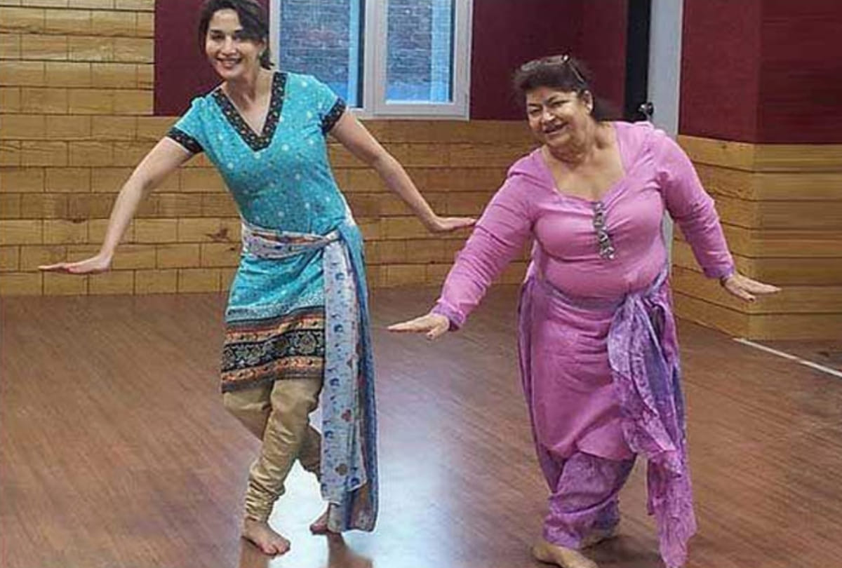Madhuri Dixit support to saroj khan after salman khan