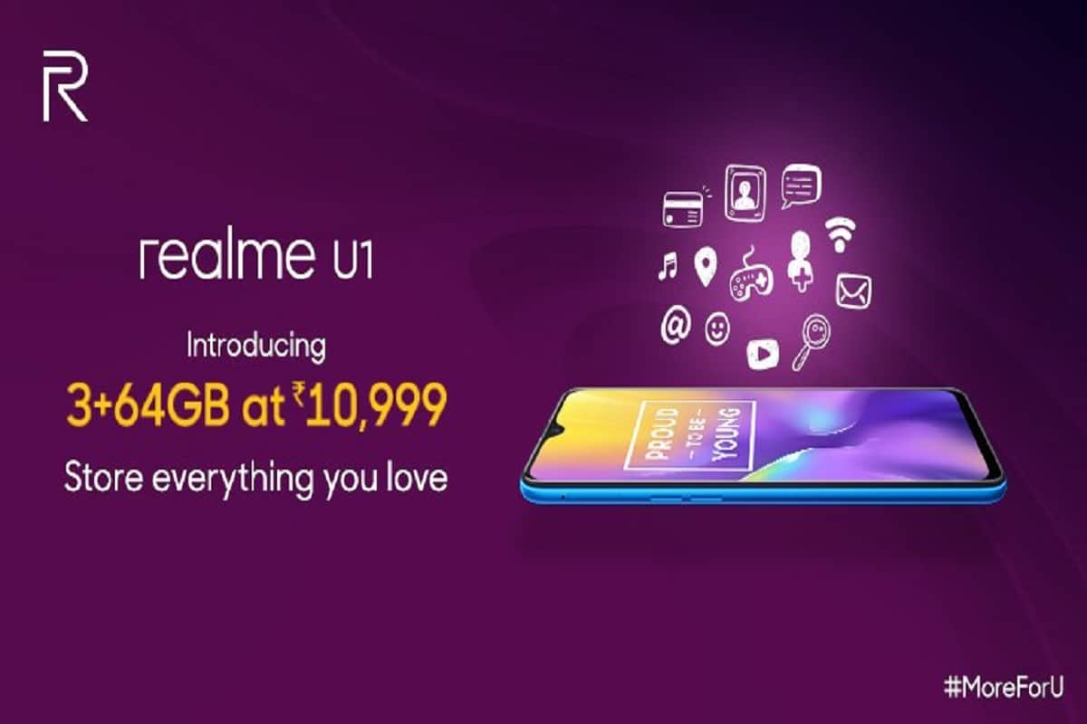 Realme U1 3GB RAM, 64GB Storage Variant first Sale in India today, know price and specifications