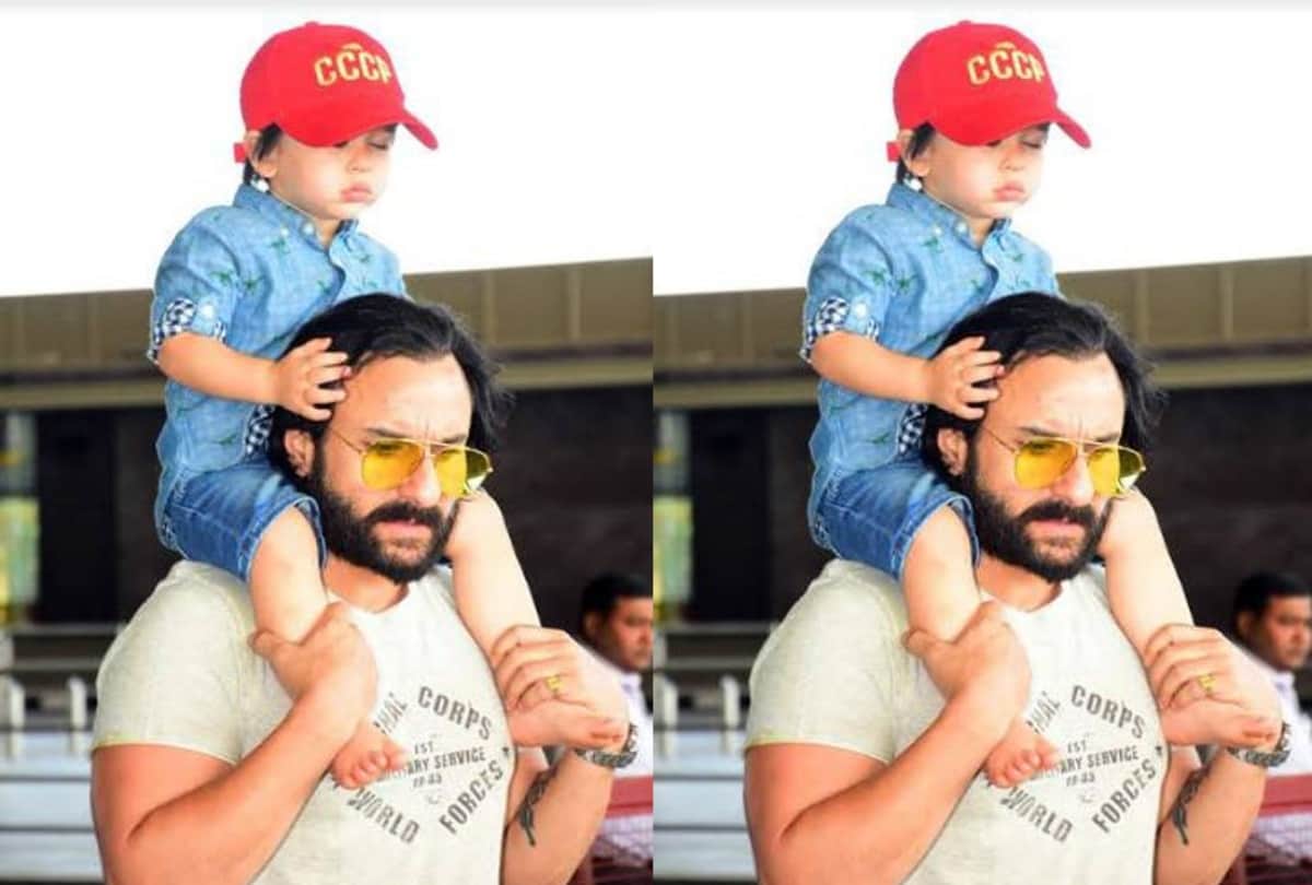 sara ali khan share taimur photo with his step brother ibrahim
