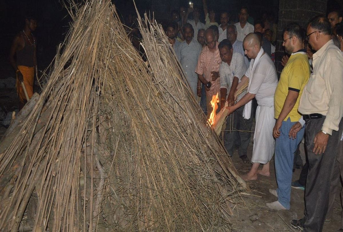 funeral of BJP MLA Jagan Prasad Garg in agra
