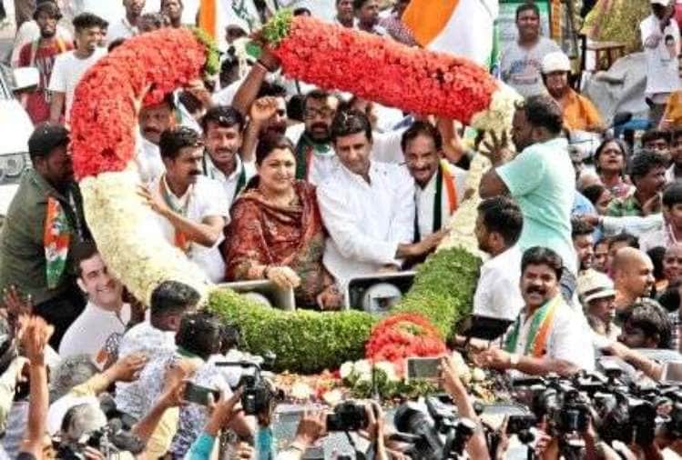 actress and congress leader slap a man in campaign video viral