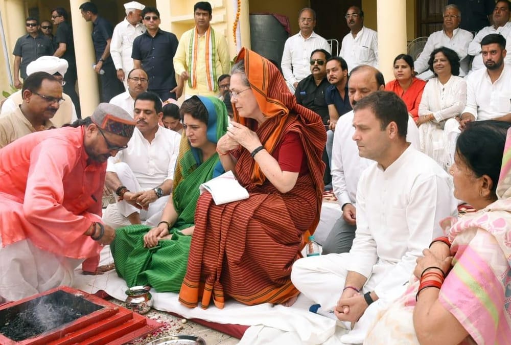 Sonia Gandhi files nomination in Raebareli see the pics.